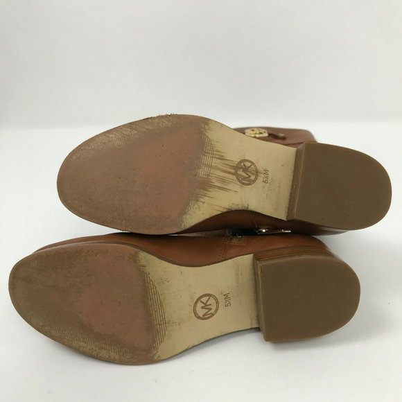 Michael Kors Stockard Leather Knee Tall Riding 5.5 - Picture 6 of 7